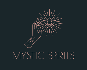 Mystical Diamond Eye logo design