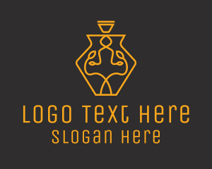 Cologne - Luxury Feminine Scent logo design