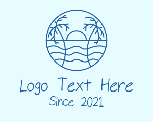 Horizon - Tropical Beach Resort logo design