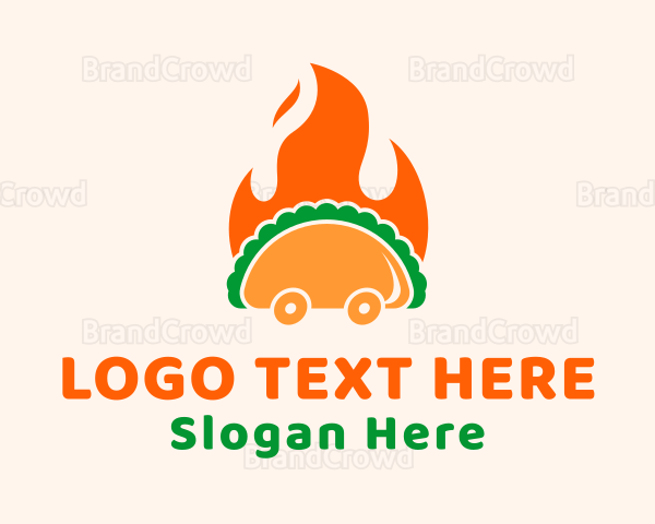 Mexican Taco Cart Logo