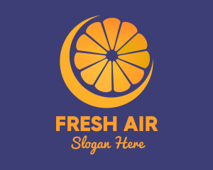 Juicy Orange Fruit  logo design