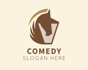 Animal - Horse Letter V logo design
