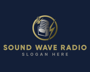 Radio Station - Radio Entertainment Microphone logo design