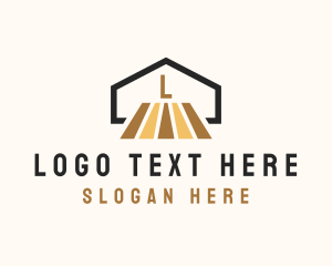 Floorboard - House Wooden Flooring logo design