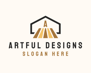 House Wooden Flooring  logo design