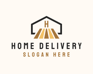 House Wooden Flooring  logo design