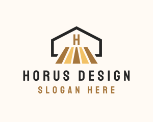 House Wooden Flooring  logo design