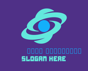 Space Planet Galaxy Logo
