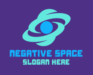Space Planet Galaxy logo design