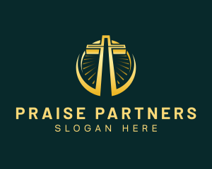 Praise - Church Cross Religion logo design