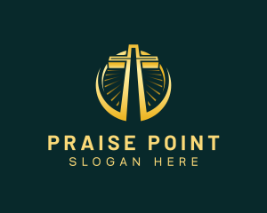 Praise - Church Cross Religion logo design