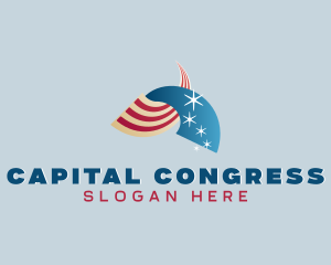 Congress - Arch American Flag logo design