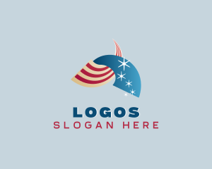 Government - Arch American Flag logo design
