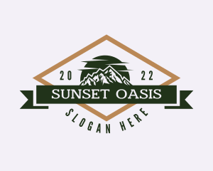 Mountain Sun Adventure logo design