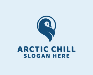 Wild Penguin Bird logo design