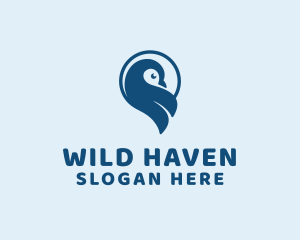 Wild Penguin Bird logo design