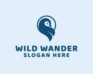 Wild Penguin Bird logo design