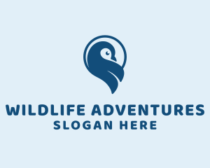 Wild Penguin Bird logo design