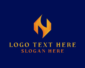 Letter N - Gaming Technology Software logo design