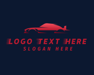 Supercar - Speed Race Car logo design