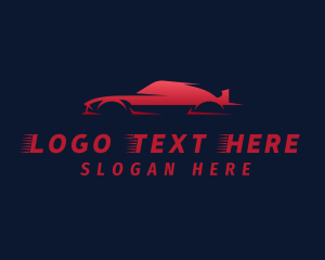 Race - Speed Race Car logo design