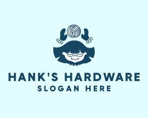 Hank - Kid Wool Yarn logo design