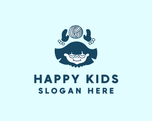 Kid Wool Yarn  logo design