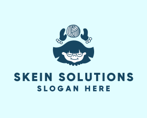 Skein - Kid Wool Yarn logo design