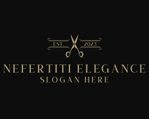 Elegant Tailoring Shears logo design