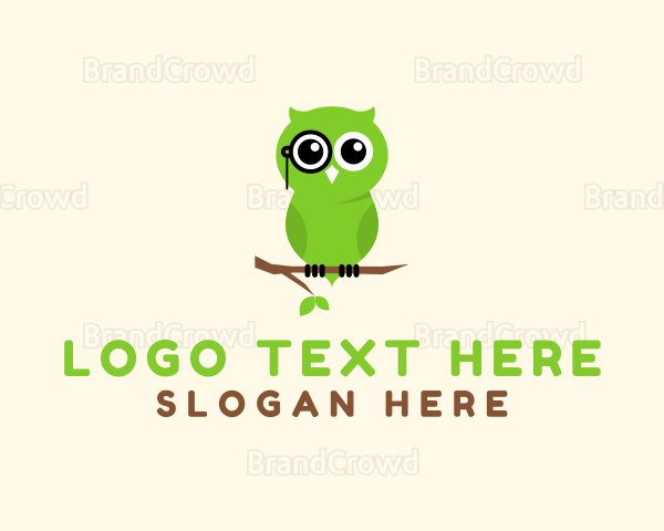 Smart Owl Animal Logo