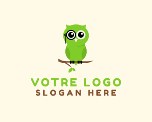 Smart Owl Animal Logo