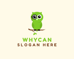 Wildlife Sanctuary - Smart Owl Animal logo design