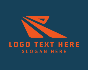 Letter - Travel Logistics Speed logo design