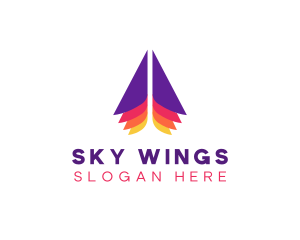 Airplane Courier Airline logo design