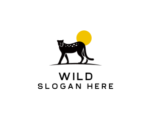 Cheetah Wild Savanna logo design