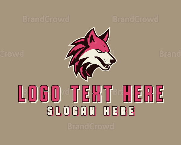 Wild Wolf Canine Logo