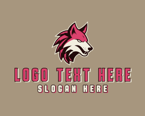 Aggresive - Wild Wolf Canine logo design