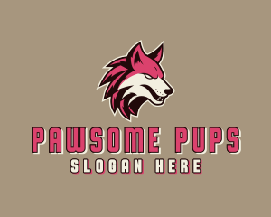 Wild Wolf Canine logo design