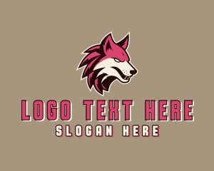 Mascot - Wild Wolf Canine logo design