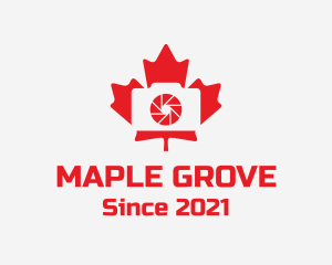 Maple - Maple Leaf Camera logo design