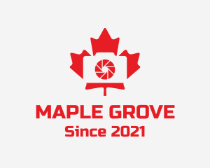 Maple Leaf Camera logo design