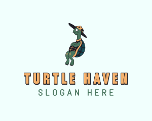 Tortoise Sea Turtle logo design