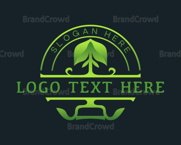 Planting Shovel Landscaping Logo