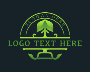 Vegetation - Planting Shovel Landscaping logo design