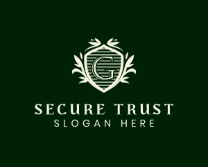 Trust - Ornate Floral Shield logo design