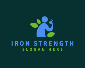 Powerlifting - Healthy Powerlifting Gym logo design