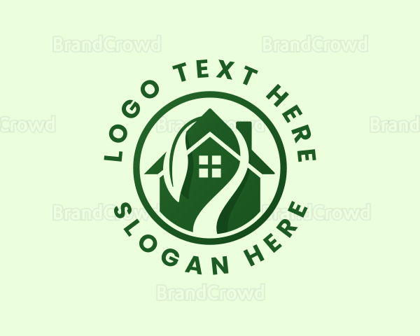 House Landscaping Agriculture Logo