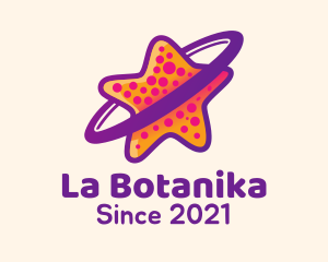 Planet - Colorful Starfish Orbit logo design