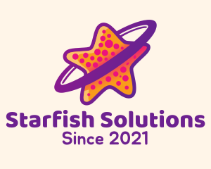 Colorful Starfish Orbit  logo design