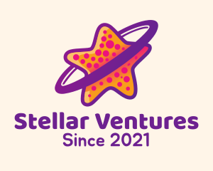 Colorful Starfish Orbit  logo design